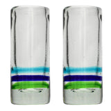 3-Colour Ring Shot Glass - Recycled Glass