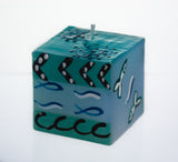 Hand-painted Cube Candle (5x5cm)