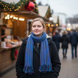 Soft, Long Winter Scarf - Striped