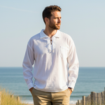 Fair Trade Long-Sleeve Drawstring Shirt from Ecuador - 100% cotton - Choice of Colours