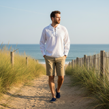 Fair Trade Long-Sleeve Drawstring Shirt from Ecuador - 100% cotton - Choice of Colours