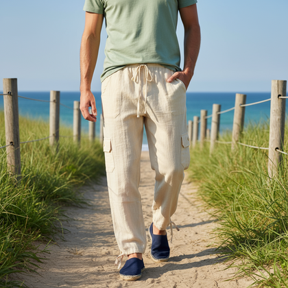 Cool 100% Cotton Trousers from Ecuador - Choice of Colours