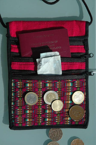 Cotton panal passport bag
