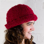 Eyelash Wool Crochet Ladies Winter Hat