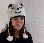 Adorable Animal Hat with Partial Fleece Lining