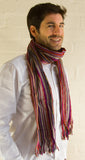 Soft, Long Winter Scarf - Striped