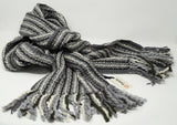 SUPER Long, Extra Thick Striped Winter Scarf - 100% Wool