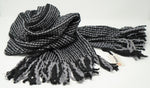 SUPER Long, Extra Thick Striped Winter Scarf - 100% Wool
