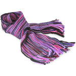 Extra Long, Extra Thick Striped Winter Scarf - 100% Wool