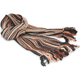 Extra Long, Extra Thick Striped Winter Scarf - 100% Wool