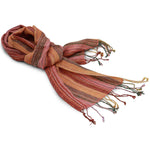 Naturally Dyed Alpaca  (60% Alpaca, 40% Sheep wool) Wool Winter Scarf - Bayeta