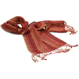 Naturally Dyed Alpaca  (60% Alpaca, 40% Sheep wool) Wool Winter Scarf - Bayeta