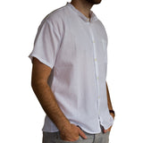 Fair Trade Short-Sleeve Grandad Shirt from Ecuador - 100% cotton - Choice of Colours