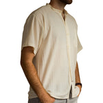 Fair Trade Short-Sleeve Grandad Shirt from Ecuador - 100% cotton - Choice of Colours