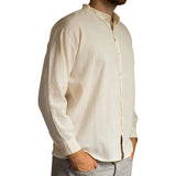 Long-Sleeve Grandad Shirt from Ecuador - 100% cotton - Choice of Colours