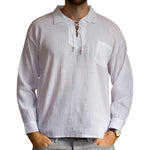 Fair Trade Long-Sleeve Drawstring Shirt from Ecuador - 100% cotton - Choice of Colours