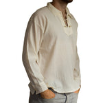 Fair Trade Long-Sleeve Drawstring Shirt from Ecuador - 100% cotton - Choice of Colours