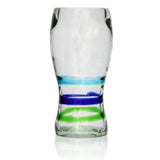 3-Colour Ring Pint Glass - Recycled Glass