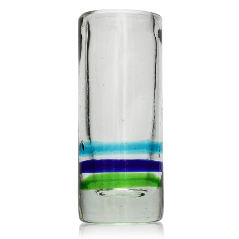 3-Colour Ring Shot Glass - Recycled Glass