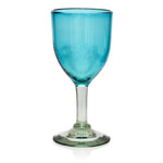 Turquoise Wine Glass - Recycled Glass