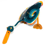 Recycled Tin Brightly Coloured Standing Duck
