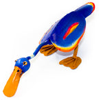 Recycled Tin Brightly Coloured Standing Duck