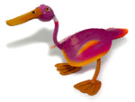 Recycled Tin Brightly Coloured Standing Duck