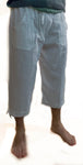 Summer 3/4-Length Trousers, Elasticated Waist, 100% Cotton - Choice of Colours