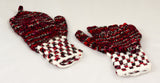 Multicolour fingerless mittens