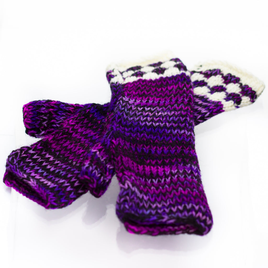 HandKnitted Wool Arm Warmers / "Gleeves" Tumia LAC Retail