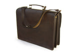 Leather and manta brief case