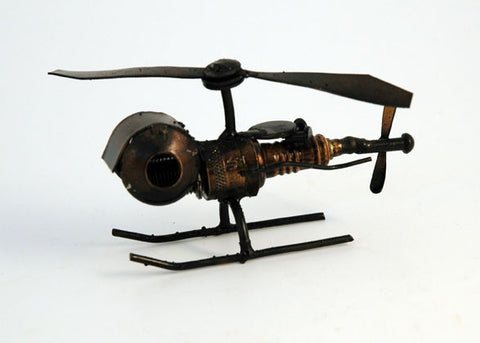 Recycled Tin helicopter