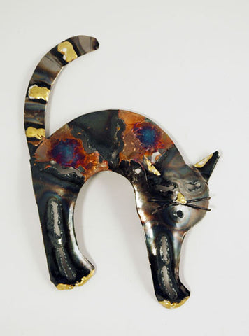 Recycled Tin Cat- arched back