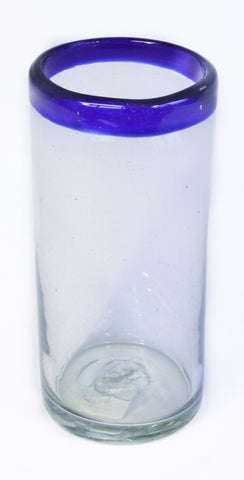 Blue Rim Hi-Ball - Recycled Glass
