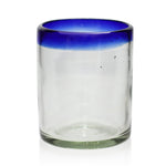 Blue Rim Tumbler - Recycled Glass