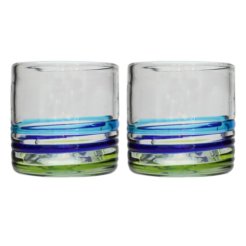 3-Colour Ring Tumbler - Recycled Glass