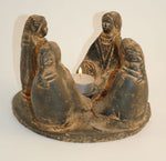 4 seated women copal burner black