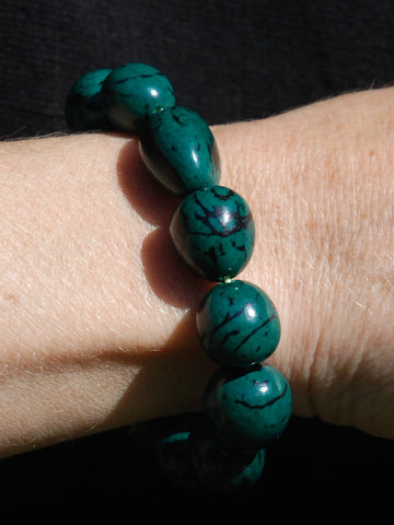 Tagua bracelet coloured
