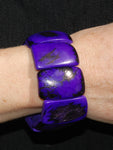 Tagua bracelet coloured