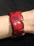 Tagua bracelet coloured