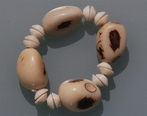 Tagua bracelet natural shaped