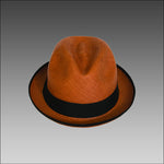 Tumia Orange Trilby Panama HAt 