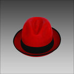 Tumi Red Trilby Panama Hat