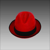 Tumi Red Trilby Panama Hat