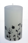 Hand-painted Pillar Candle (8 x 15cm)