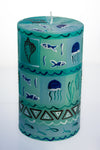 Hand-painted Pillar Candle (8 x 15cm)