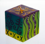 Hand-painted Cube Candle (5x5cm)