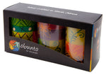 Hand-painted Pillar Candles (Boxed Gift Set of 3)