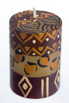 Hand-painted Boxed Pillar Candle (7 x 11cm)