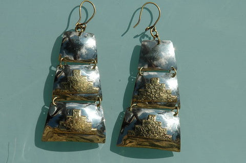 Chilean Brass Earrings